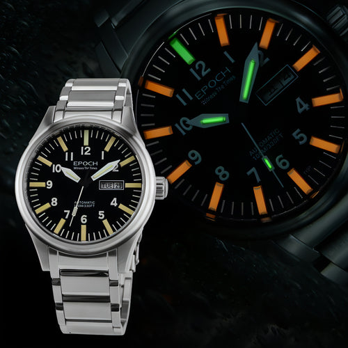EPOCH - Men's Watch Rainbow Light Tube Automatic Mechanical Waterproof