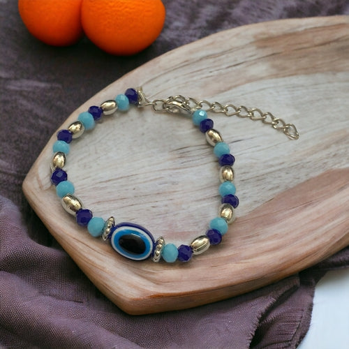 Fortune’s Shield Evil Eye Bracelet