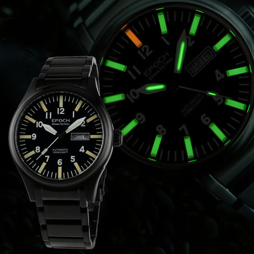 EPOCH - Men's Watch Rainbow Light Tube Automatic Mechanical Waterproof